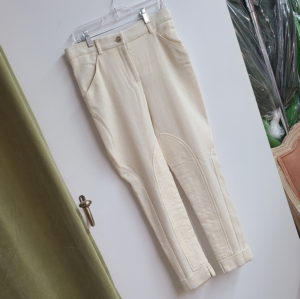 CHANEL Tweed Cream Pants